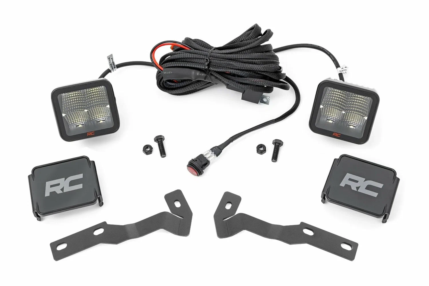 Fits Toyota Tacoma (16-23) LED Light Kit Ditch Mount 2_ Spectrum Pair Spot 81080